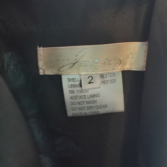 JASZ COUTURE Cutout Beaded Floral Mermaid Evening Prom Dress Size 2 - Picture 6 of 15